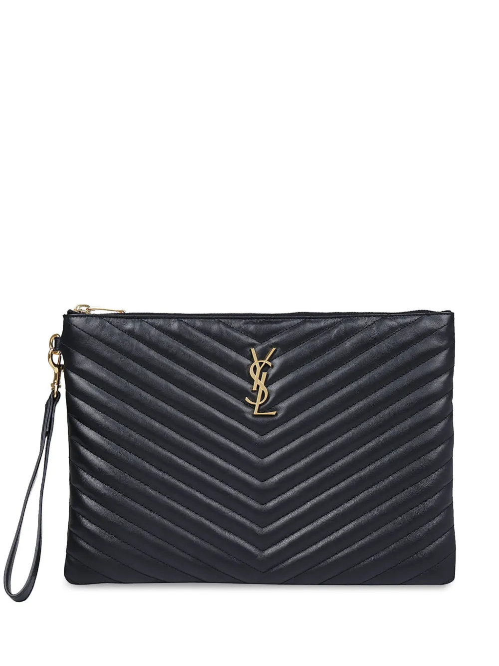 Saint Laurent quilted clutch
