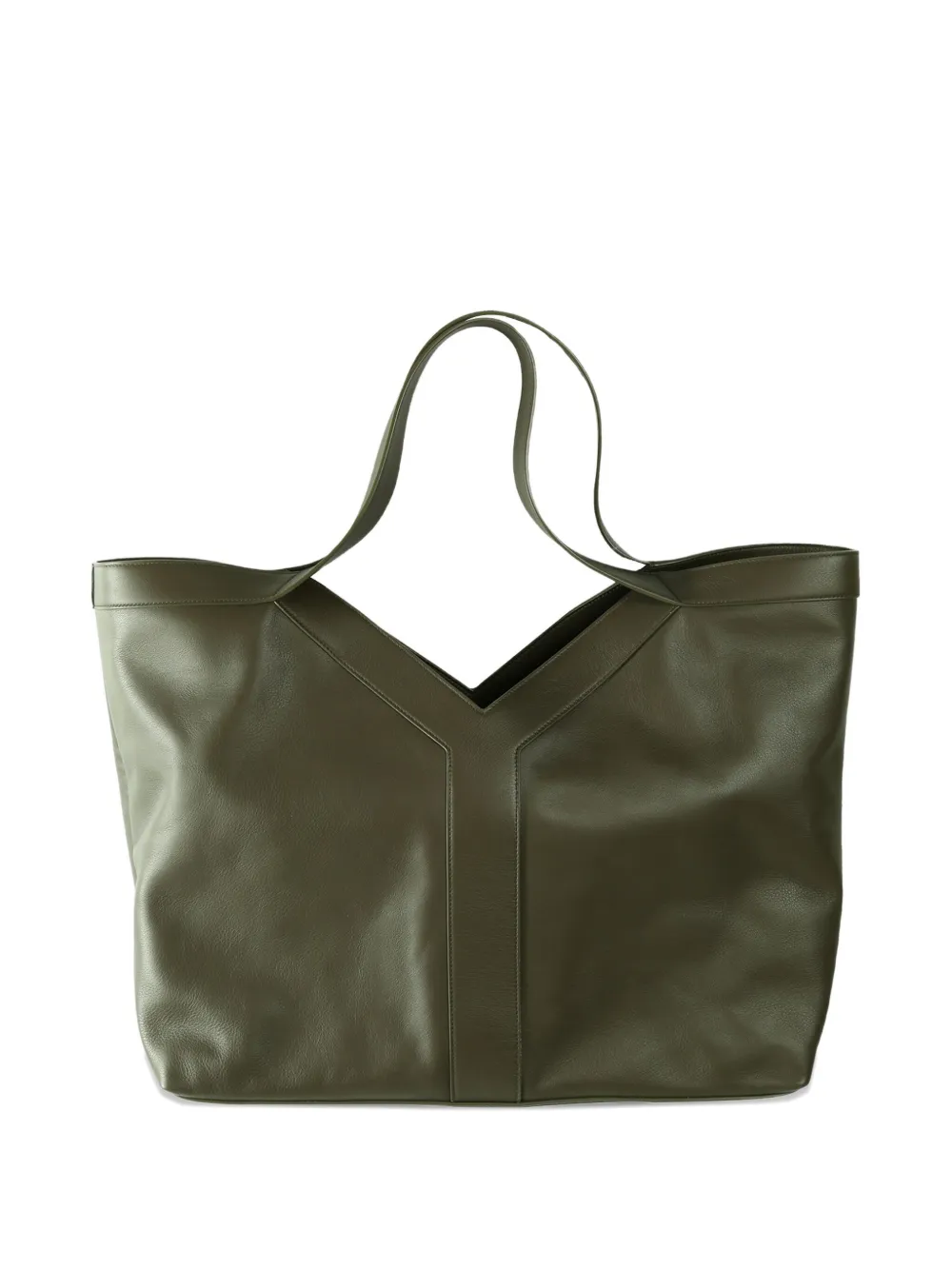 Saint Laurent Leren shopper met dubbel handvat